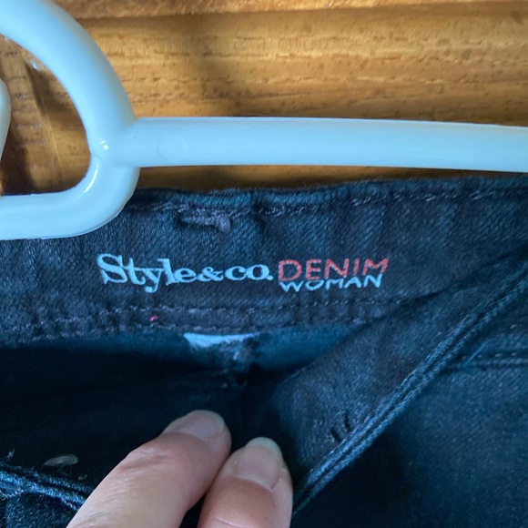 Style&Co Black Denim 👖 - Picture 2 of 3